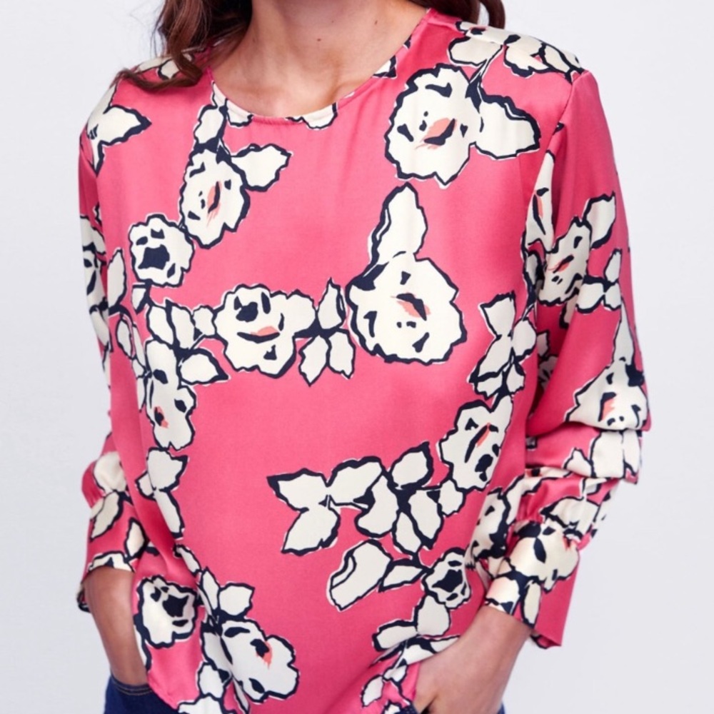 Zara Basic Fuchsia Pink Blouse - Picture 8 of 11